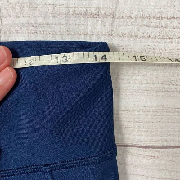 Under armour women L heatgear compression pull on capri leggings navy blue - Picture 9 of 11